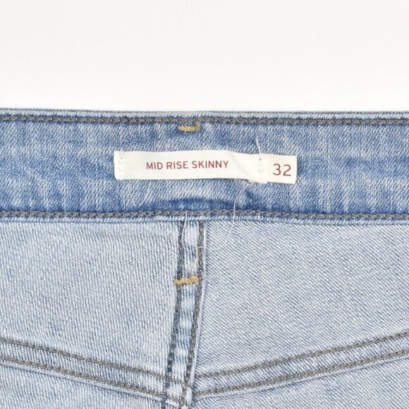 Levi's Mid Rise Skinny Jeans 32 - Picture 6 of 8
